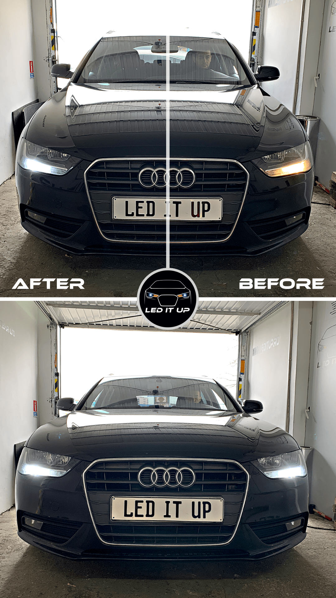 DRL & Pozitii fata Audi A4 B8 FL (2014)