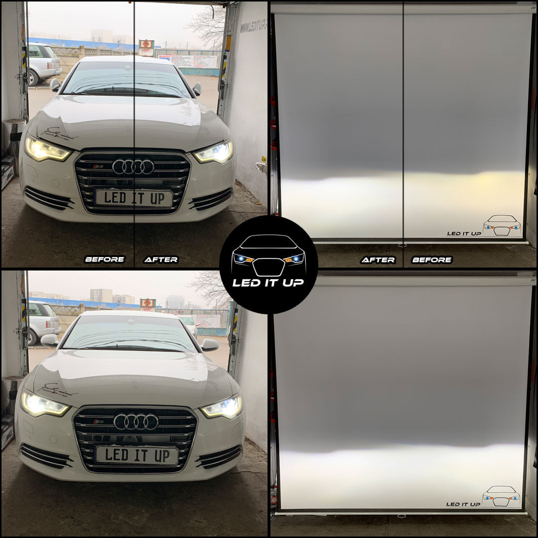 Faza scurta & faza lunga Audi A6 C7, Bi-Xenon (PreFacelift – 2013)