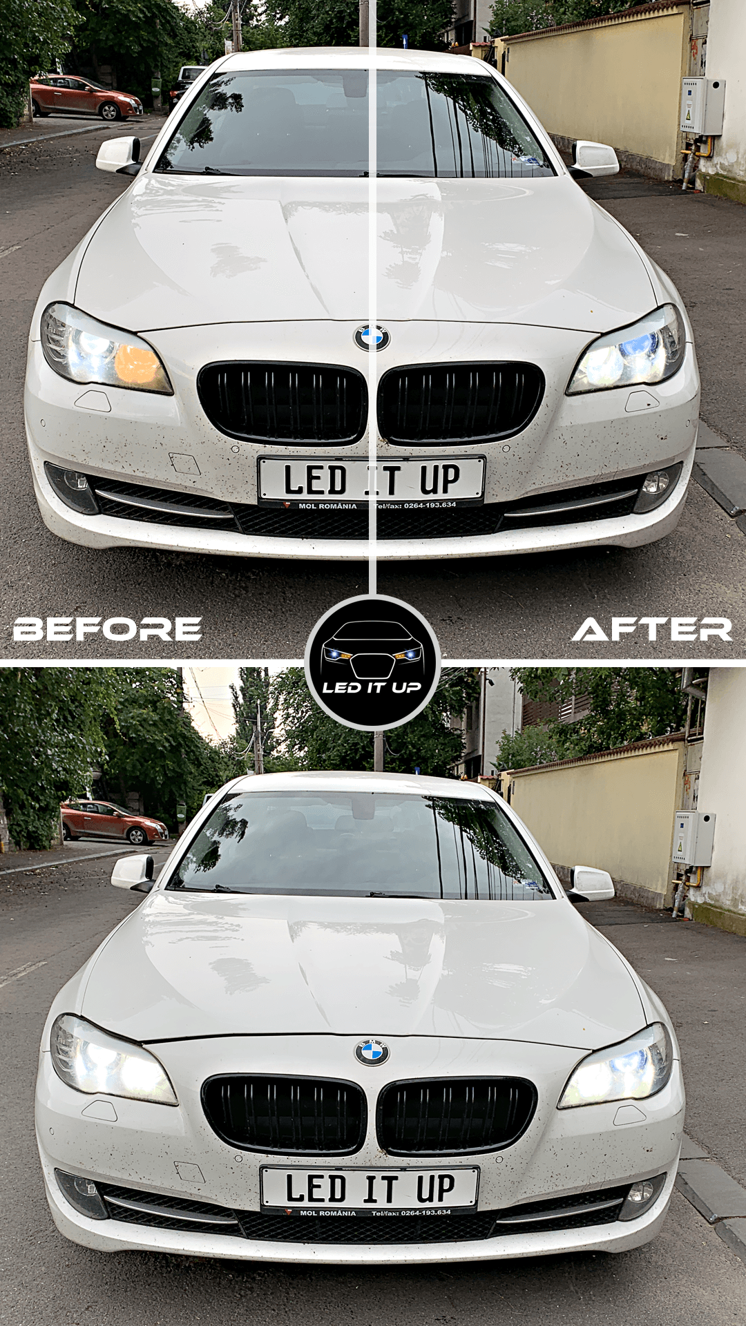 Faza lunga BMW Seria 5 F10 PreLCI (2012)