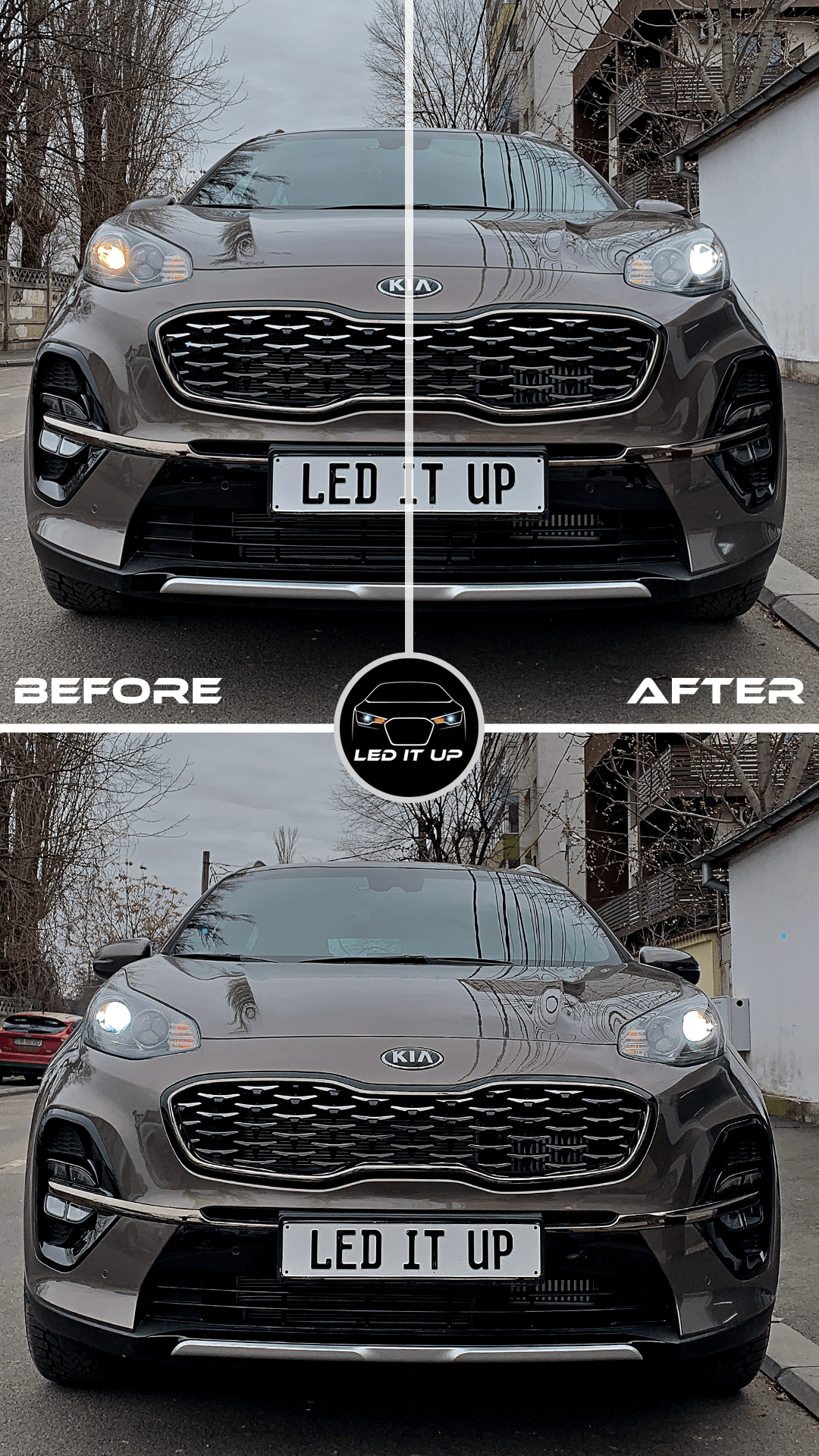 Faza scurta & Faza lunga Kia Sportage 4th. Gen. PreFL (2018)