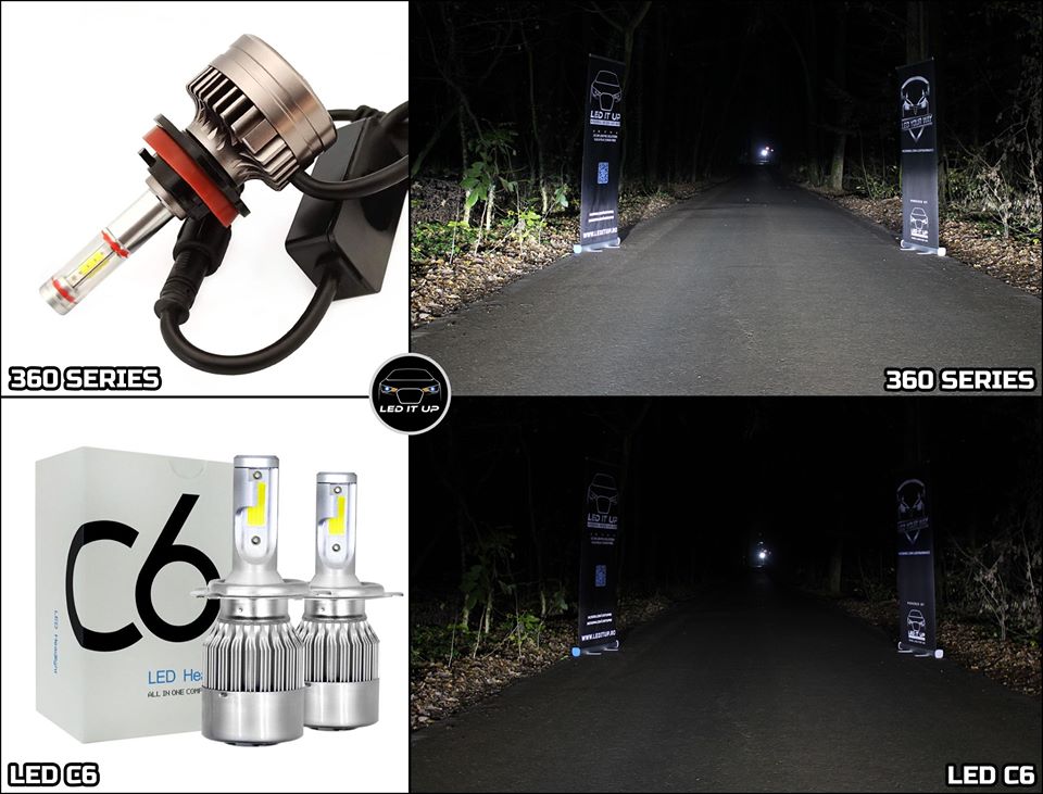 Teste comparative: Kit LED 360 Series vs Kit LED C6