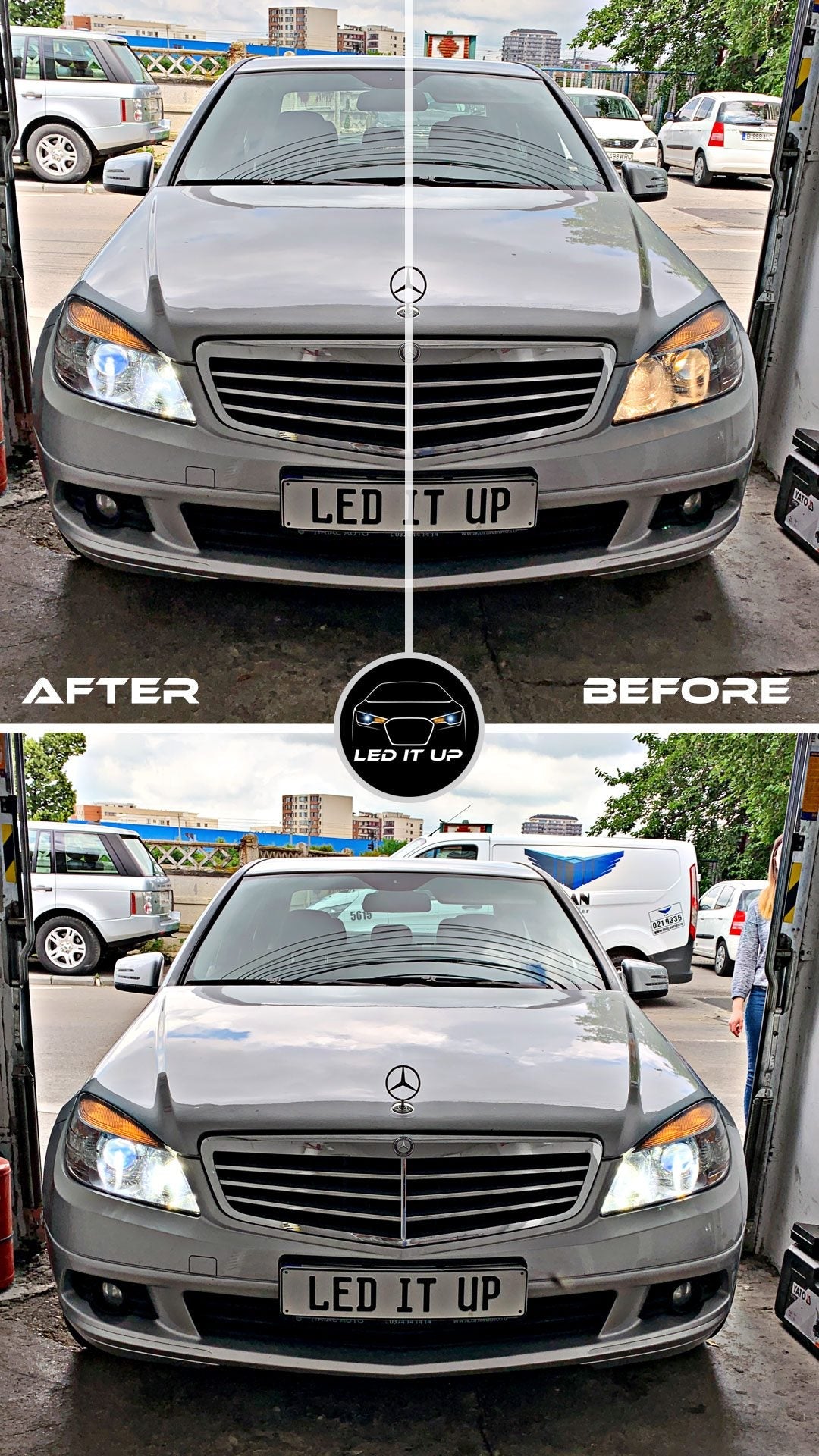 Faza lunga Mercedes-Benz C-Class W204 (PreFL – 2010)