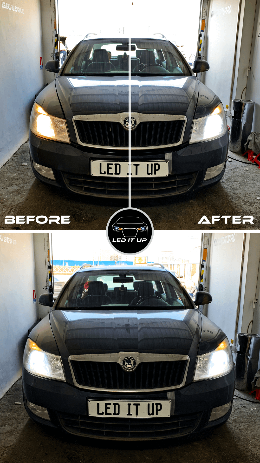 Faza scurta Skoda Octavia 2 FL (2011)