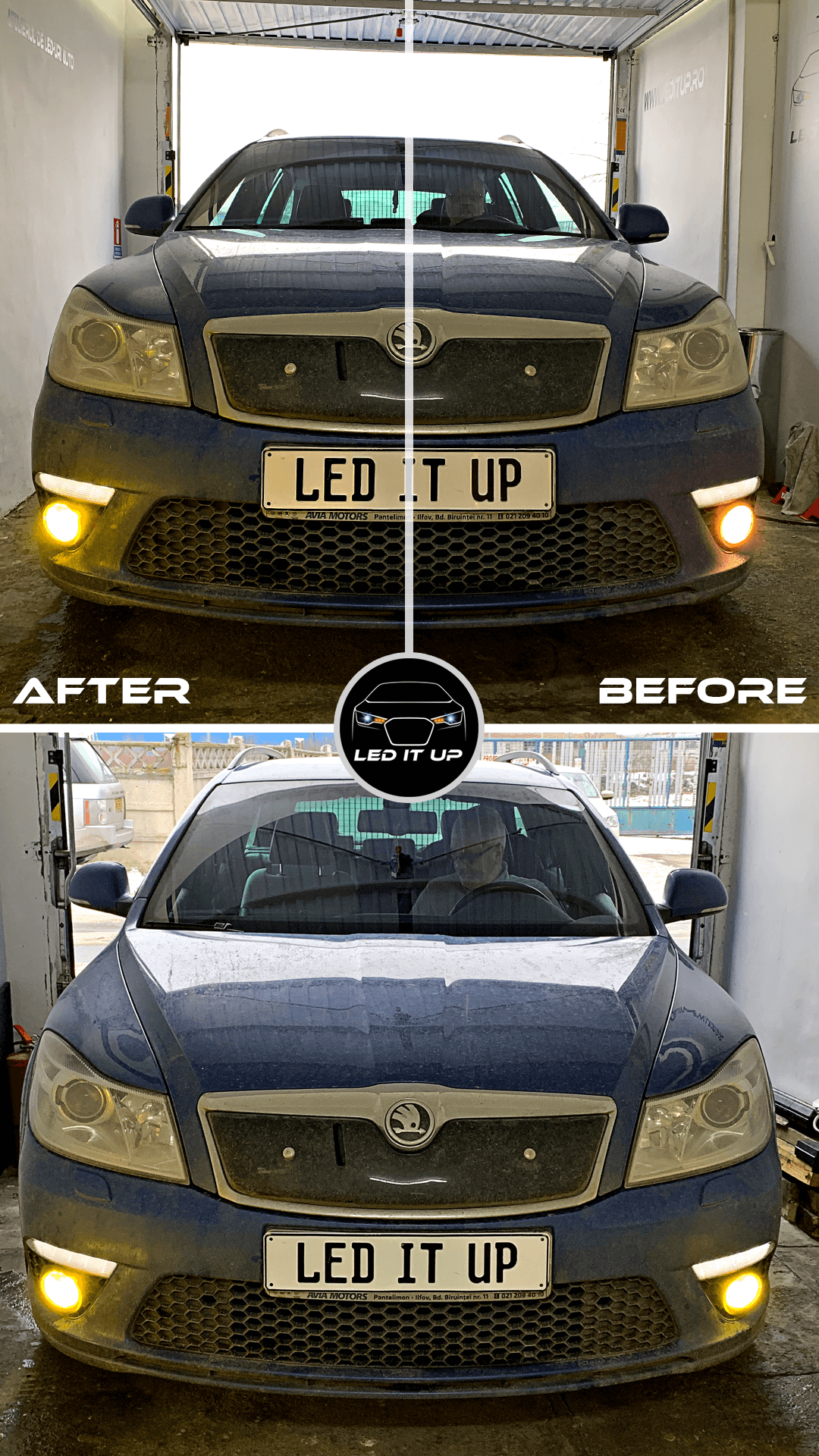 Proiectoare ceata Skoda Octavia 2 FL VRS Combi (2012)