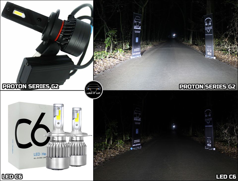 Teste comparative: Kit LED Proton Series G2 vs. LED C6