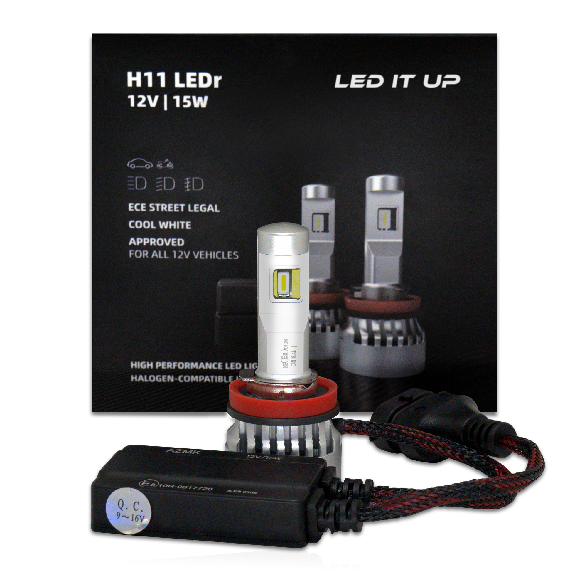 Kit LED H11 Street Legal Series V1 6.000K, 2.700 lumens / set